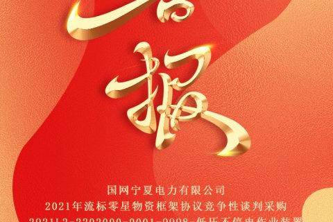 热烈祝贺suncitygroup中标国网宁夏电力有限公司2021年流标零星物资框架协议竞争性谈判采购