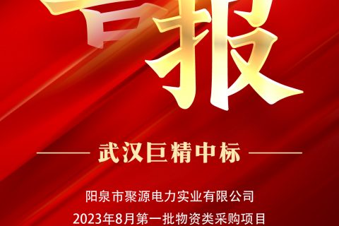 热烈祝贺suncitygroup中标阳泉市聚源电力实业有限公司2023年8月第一批物资类采购项目